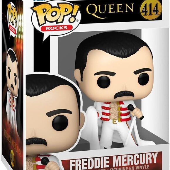 New - Funko Pop! Rocks: Queen - Freddie Mercury (with Cape) #414 - Picture 1 of 1